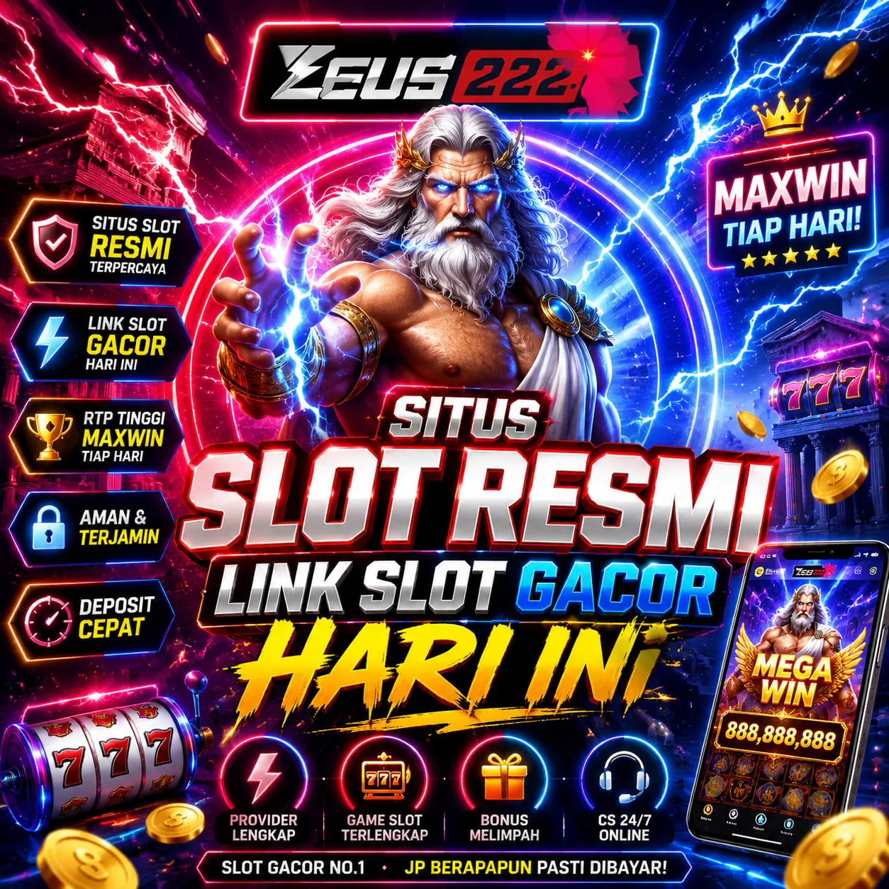 ZEUS222 > Link Ajaib Situs Judi Slot Gacor Terbaru Hari Ini Resmi Terpercaya